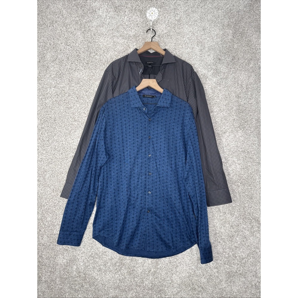 BUGATCHI Mens L/S Button Shirt XL Smart‎ Casual Luxury Bundle